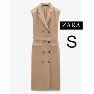 ザラ(ZARA)の【新品/未着用】ZARA ベルテッドトレンチコートワンピース　トレンチワンピ(ひざ丈ワンピース)