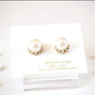 お試し価格》mini♡﻿cotton pearl bijouピアス(ピアス)