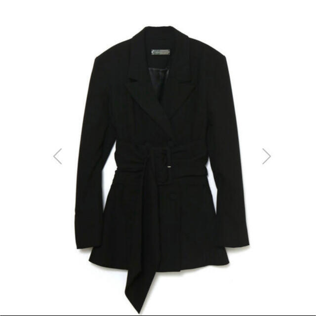 melt the lady thick belt jacket onepiece