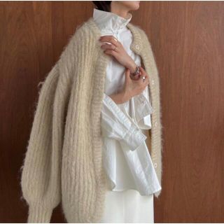 クラネ(CLANE)のCOLOR MOHAIR SHAGGY CARDIGAN(カーディガン)