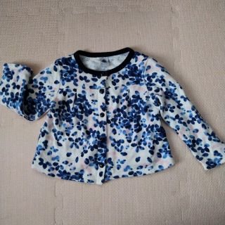 プチバトー(PETIT BATEAU)のプチバトー　カーディガン　アウター　女の子　80センチ　90センチ(カーディガン/ボレロ)