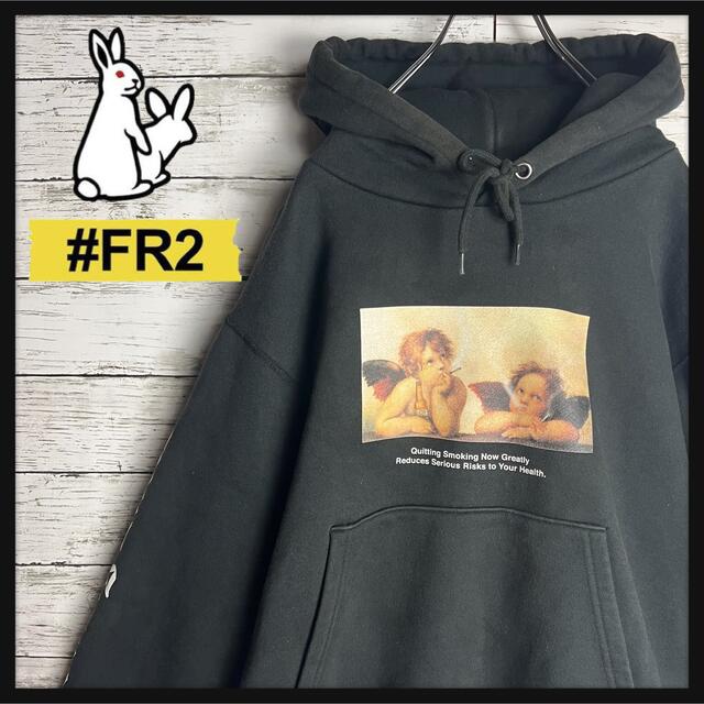 最高デザイン】FR2 天使 センターデカロゴ 即完売 入手困難 パーカー