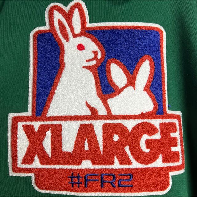 【希少カラー】FR2×XLARGE パーカー 即完売モデル 限定コラボ 入手困難