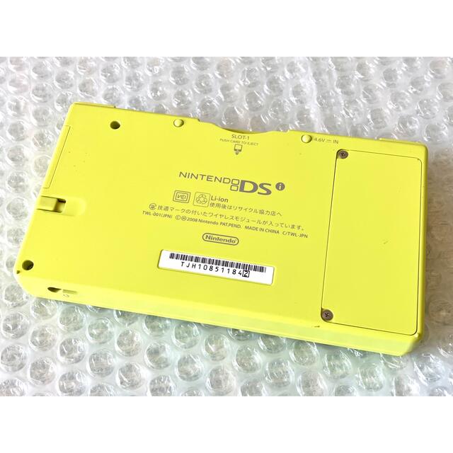 ニンテンドーDS(ニンテンドーDS)の【付属品完備】ニンテンドーDSi ライムグリーン 本体　おまけソフト付き エンタメ/ホビーのゲームソフト/ゲーム機本体(携帯用ゲーム機本体)の商品写真