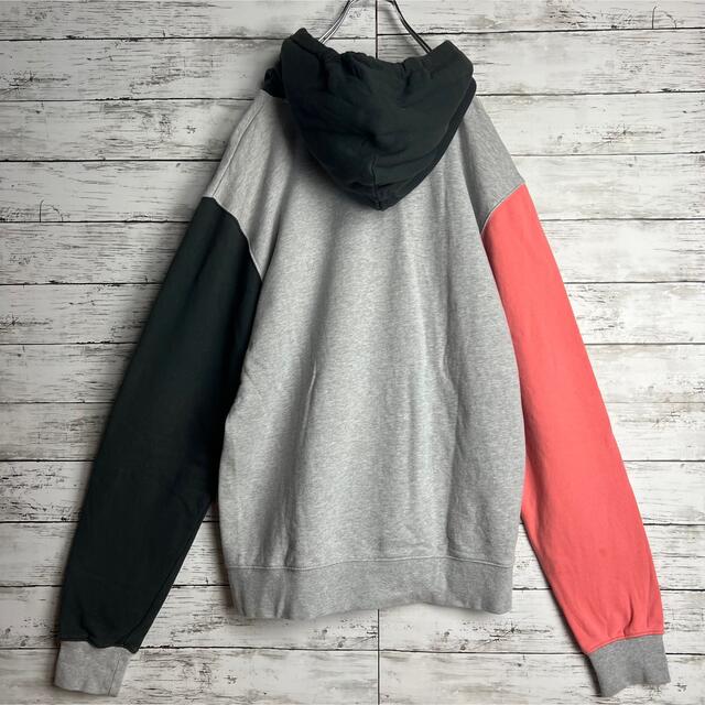 【即完売モデル】Stussy パーカー マルチカラー 袖切り替え 希少 入手困難