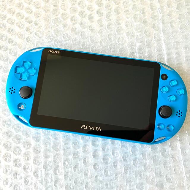 【箱付き】PS Vita PCH-2000 Wi-Fiモデル アクアブルー 本体