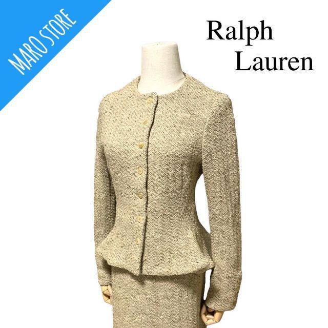 Ralph Lauren(ラルフローレン)のラルフローレン/Ralph Lauren ツイード ニット セットアップ レディースのフォーマル/ドレス(スーツ)の商品写真