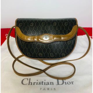 クリスチャンディオール(Christian Dior)の 【美品】☆クリスチャンディオール  ハニカム柄　バイカラー　ショルダーバッグ　(ショルダーバッグ)