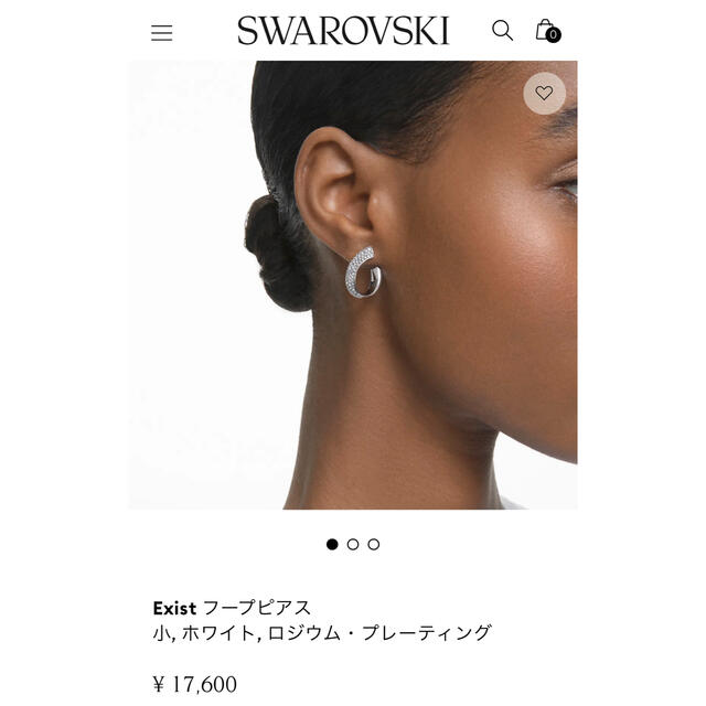 SWAROVSKI - 【新品】スワロフスキー フープピアスの通販 by サリー