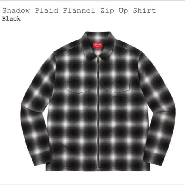 Supreme Shadow Plaid Flannel ZipUp Shirt