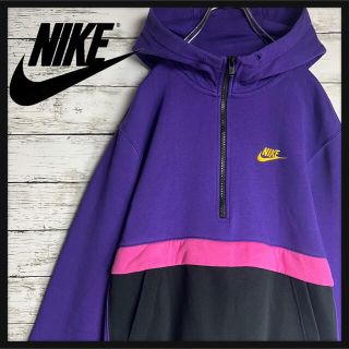 ナイキ(NIKE)の【最高デザイン】ナイキ パーカー ハーフジップ ワンポイントロゴ 入手困難 希少(パーカー)