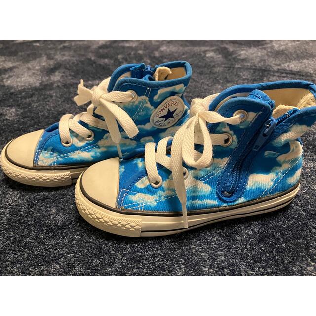 CONVERSE(コンバース)のコンバース　ハイカット　17cm 空　雲 キッズ/ベビー/マタニティのキッズ靴/シューズ(15cm~)(スニーカー)の商品写真