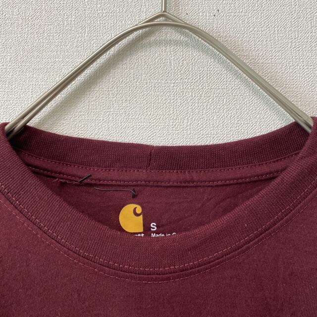 carhartt(カーハート)の日本未発売【新品未使用】カーハート　半袖Tシャツ　ビッグプリント　ボルドー　S メンズのトップス(Tシャツ/カットソー(半袖/袖なし))の商品写真