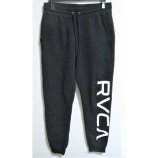 ルーカ(RVCA)のRVCA　ルーカ　ロゴ入り　スウェットパンツ☆ブラック(ワークパンツ/カーゴパンツ)