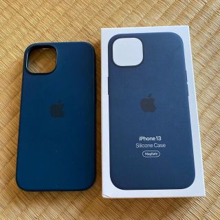 アップル(Apple)のAPPLE MagSafe iPhone13 シリコーンケース/アビスブルー(モバイルケース/カバー)