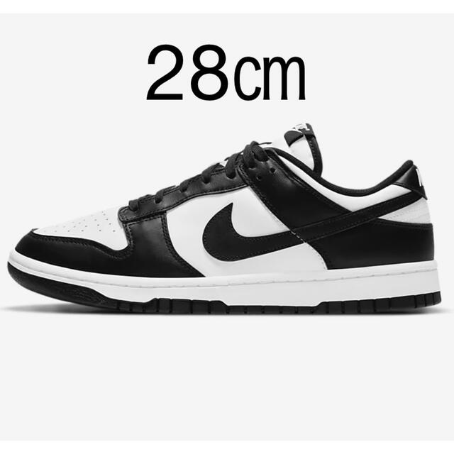 28㎝ Nike Dunk Low White Black Panda パンダ靴/シューズ