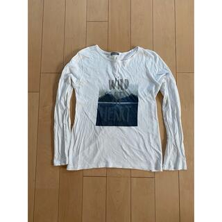 ボンポワン(Bonpoint)の美品ボンポワン10A150白ロンTシャツ長袖綿100(Tシャツ/カットソー)