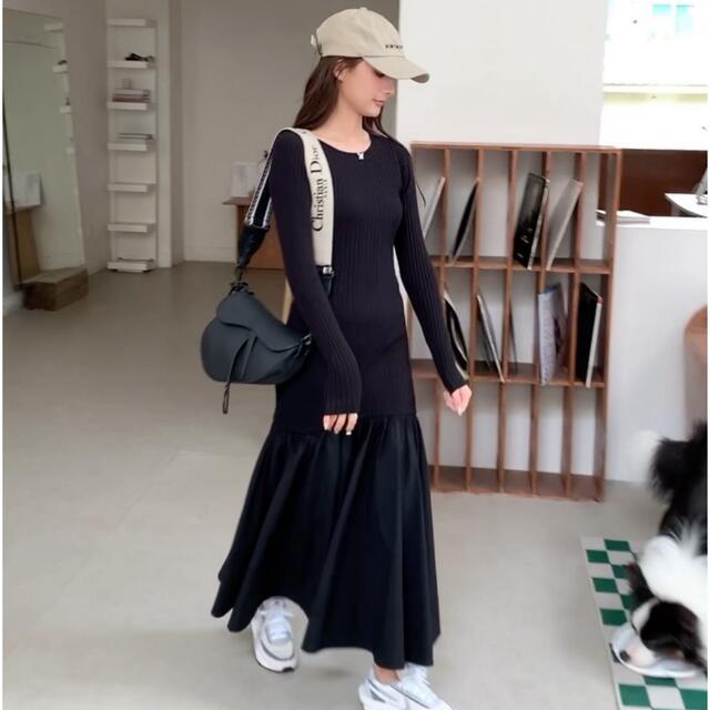 コンビネーションfittyDRESSロングワンピース/マキシワンピース