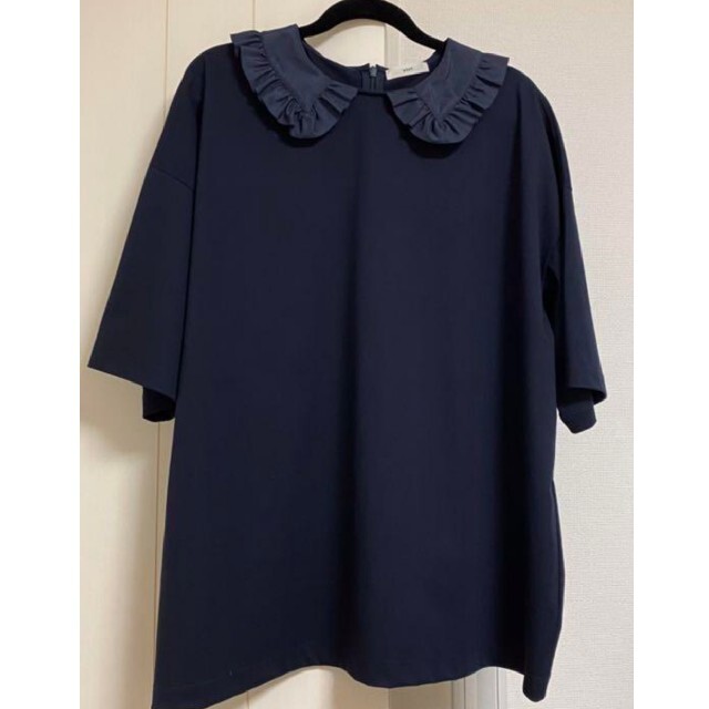 yori フリル襟ビッグtee カットソー - カットソー(半袖/袖なし) ヨリ yori フリル襟 ビックtee 新品未使用