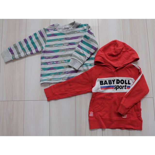 BABYDOLL(ベビードール)の100cm トレーナー　パーカー　baby doll キッズ/ベビー/マタニティのキッズ服男の子用(90cm~)(Tシャツ/カットソー)の商品写真