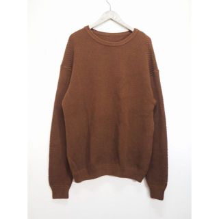 クレプスキュール(crépuscule )の美品 18AW クレプスキュール 鹿の子 ニット プルオーバー 茶 321M▲(ニット/セーター)