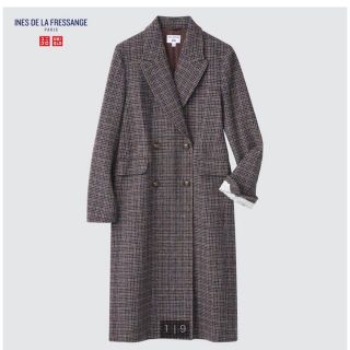 ユニクロ(UNIQLO)のUNIQLO イネス・ド・ラ・フレサンジュ コラボ ツイードコート【S】(ロングコート)