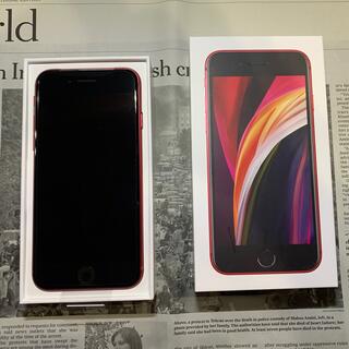 アイフォーン(iPhone)のアップル iPhoneSE 第2世代 64GB RED sb simロック解除済(スマートフォン本体)
