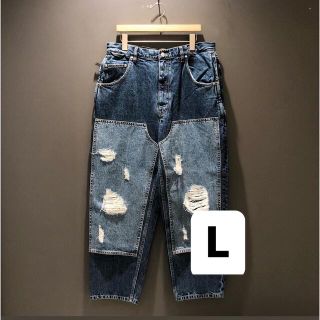 ビームス(BEAMS)のSSZ 5POCKET DOUBLE KNEE PANTS L(デニム/ジーンズ)