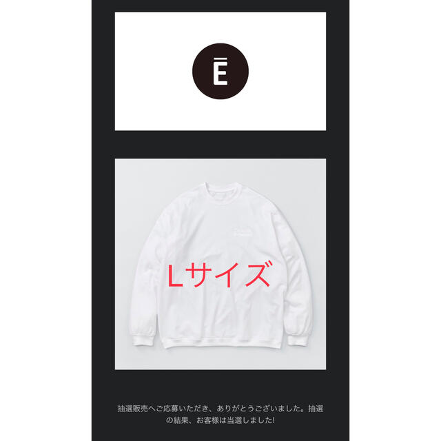 Lサイズ 白　White ennoy エンノイ ロンT