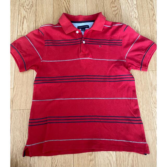 TOMMY HILFIGER(トミーヒルフィガー)のTommy トミーヒルフィガー　ポロシャツ　120 レッド キッズ/ベビー/マタニティのキッズ服男の子用(90cm~)(Tシャツ/カットソー)の商品写真