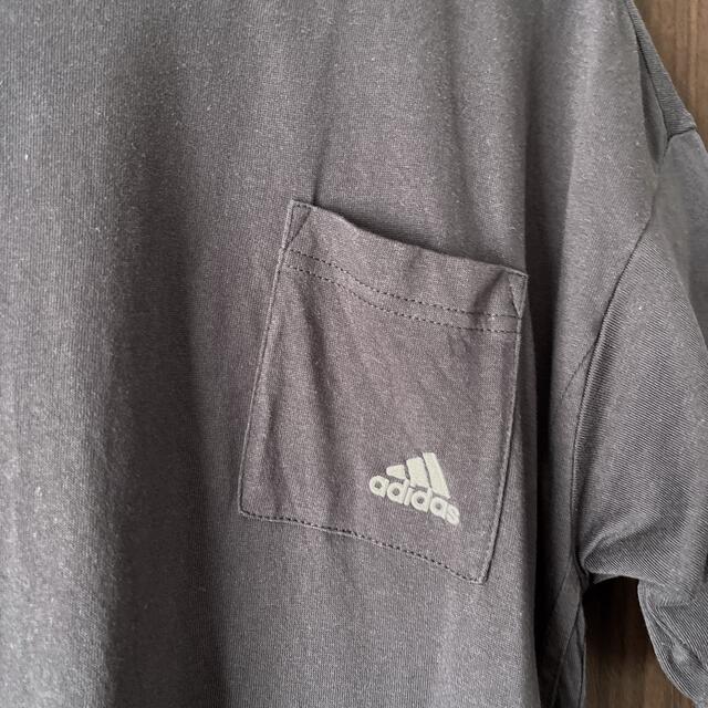 adidas(アディダス)のアディダス　Tシャツワンピース　ネイビー　 レディースのワンピース(ひざ丈ワンピース)の商品写真