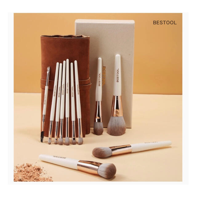 【新品】BESTOOL メイクブラシセット コスメ/美容のメイク道具/ケアグッズ(ブラシ・チップ)の商品写真