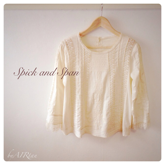 Spick & Span(スピックアンドスパン)のレース♡ブラウス レディースのトップス(シャツ/ブラウス(長袖/七分))の商品写真