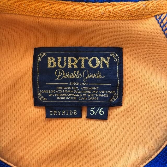 BURTON(バートン)のパーカー　Burton 5/6 キッズ/ベビー/マタニティのキッズ服男の子用(90cm~)(ジャケット/上着)の商品写真