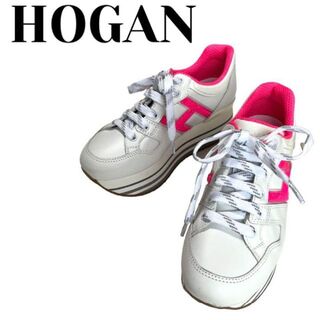 ホーガン(HOGAN)の未使用♪ HOGAN ホーガン 厚底スニーカー⭐︎ピンク 23.5cm(スニーカー)