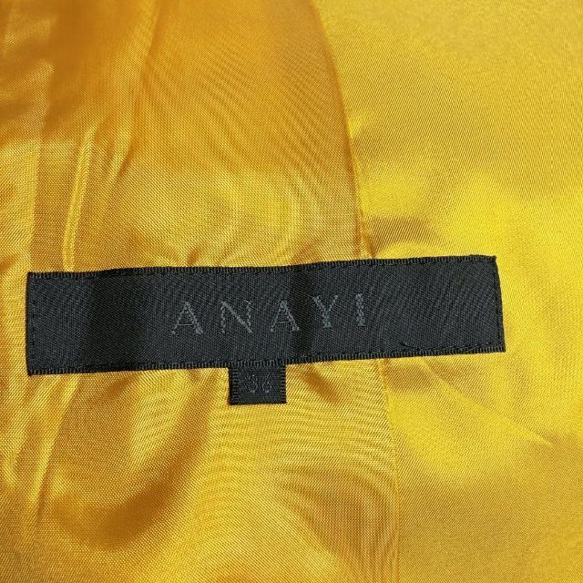 通販サイトの激安商品 アナイ ANAYI 241 ショート丈 黄色イエロー 36 ダウンジャケット ダウンジャケット