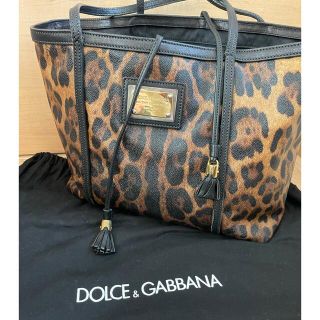 ドルチェアンドガッバーナ(DOLCE&GABBANA)のDOLCE&GABBANAレオパード柄トートバッグ(トートバッグ)