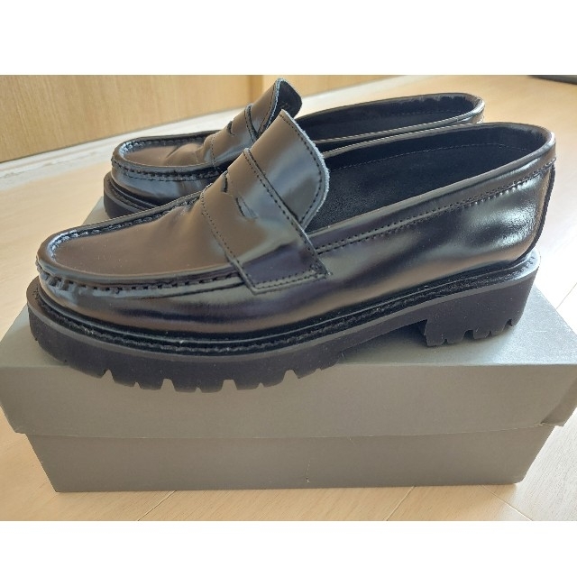 専用 美品 CAMINANDO カミナンド 厚底 別注ローファー 黒 35
