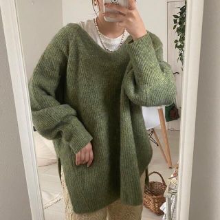 Kastane - Kastane メランジVあきニットプルオーバー 2022AWの通販 by ...