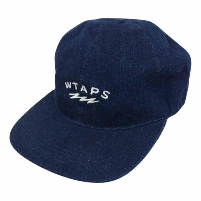 W)taps(ダブルタップス)のWTAPS ダブルタップス 帽子 21AW 212HCDT-HT05 T-6H 01 CAP 6パネル ロゴ 刺繍 デニム キャップ インディゴブルー系【中古】 メンズの帽子(その他)の商品写真