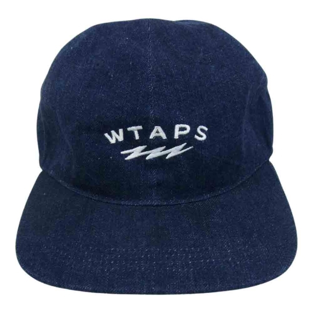 W)taps(ダブルタップス)のWTAPS ダブルタップス 帽子 21AW 212HCDT-HT05 T-6H 01 CAP 6パネル ロゴ 刺繍 デニム キャップ インディゴブルー系【中古】 メンズの帽子(その他)の商品写真