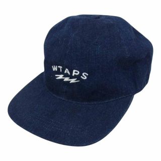 ダブルタップス(W)taps)のWTAPS ダブルタップス 帽子 21AW 212HCDT-HT05 T-6H 01 CAP 6パネル ロゴ 刺繍 デニム キャップ インディゴブルー系【中古】(その他)