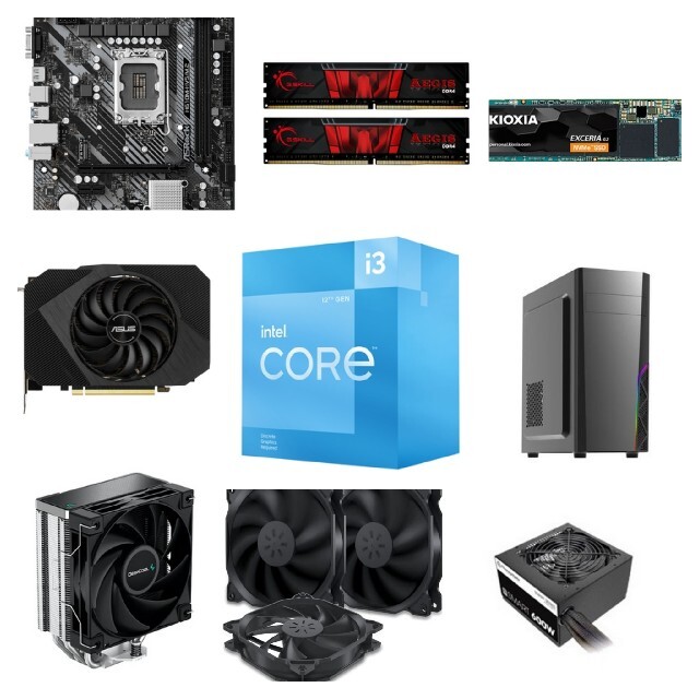新品自作PC I3 12100F RTX 3060 DDR4 16GB | フリマアプリ ラクマ