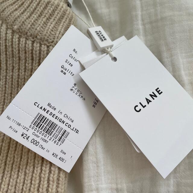 CLANE 2WAY SLANT KNIT TOPS 新品タグ付き未使用トップス