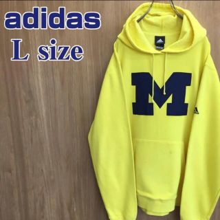 アディダス(adidas)の【adidas】ミシガン大学☆パフォーマンス刺繍ロゴ スウェット パーカー(パーカー)