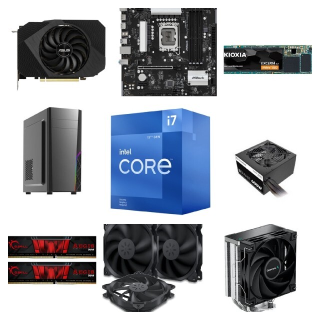 新品自作ゲーミングPC I7 12700F RTX3060 DDR4 16GB プレゼントを選
