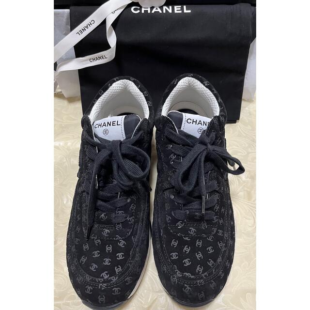 CHANEL 2020-21AW ブラックスニーカー