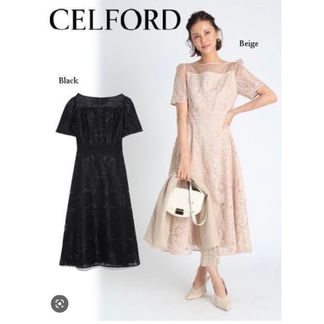 CELFORD - セルフォード　celford クロスステッチ刺繍ワンピース