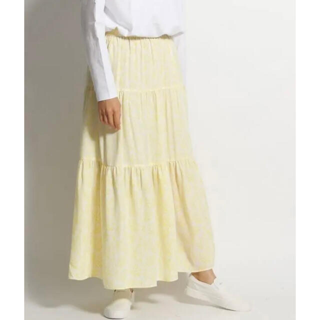 niko and...(ニコアンド)の夏SALE 未使用品　柄ティアードマキシスカート レディースのスカート(ロングスカート)の商品写真