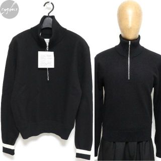 マルタンマルジェラ(Maison Martin Margiela)のS 新品 メゾンマルジェラ ウール ハイネック セーター 黒 ニット タートル(ニット/セーター)